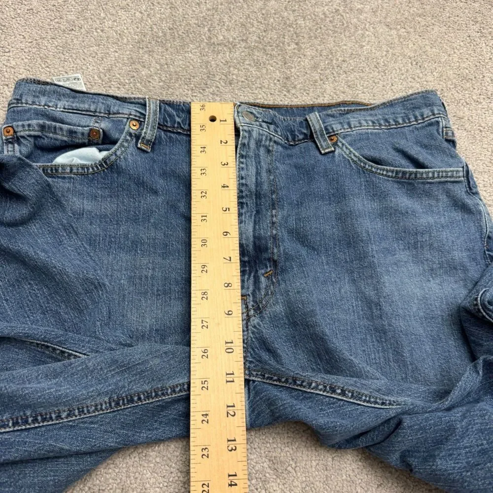 Levi's 541 Athletic Fit Tapered  Denim Jeans Mens 38x32 Blue Medium Wash Stretch